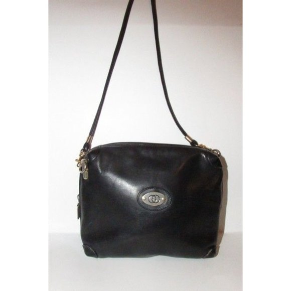 Gucci Early Bamboo Web Supreme 2-Way Buttery Soft Black Leather With Gold Accent - Picture 4 of 12